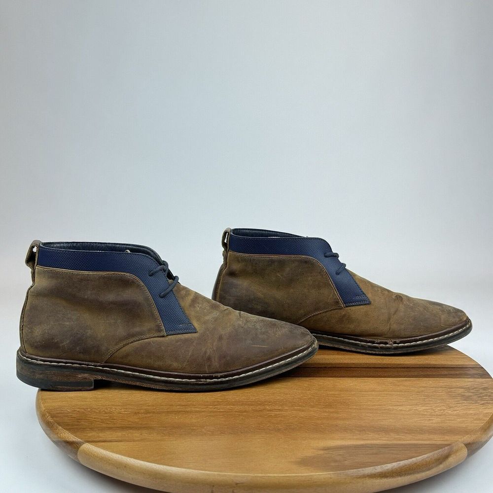Mens Cole‎ Haan Cambridge Brown Leather Casual Ankle Chukka Boots Size 8.5 M